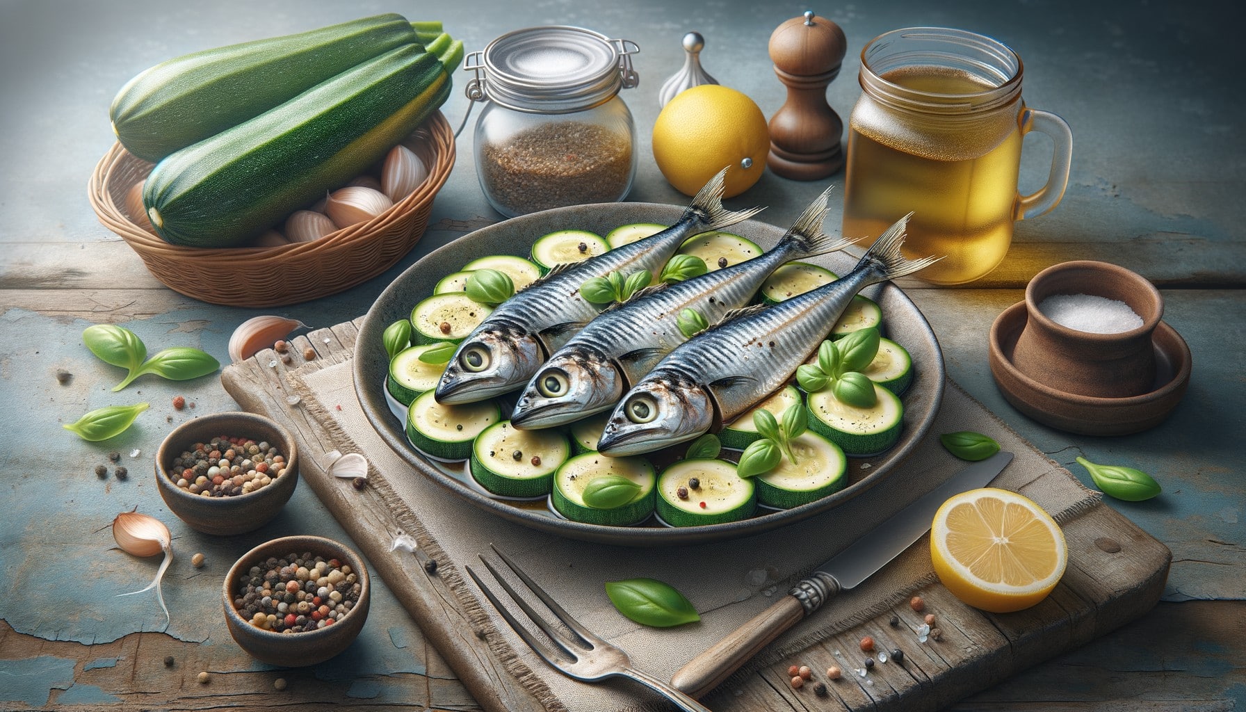 sardinas calabacín